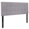 Flash Furniture Full Bedford, Headboard, Gray Fabric HG-HB1704-F-LG-GG - alternate 5